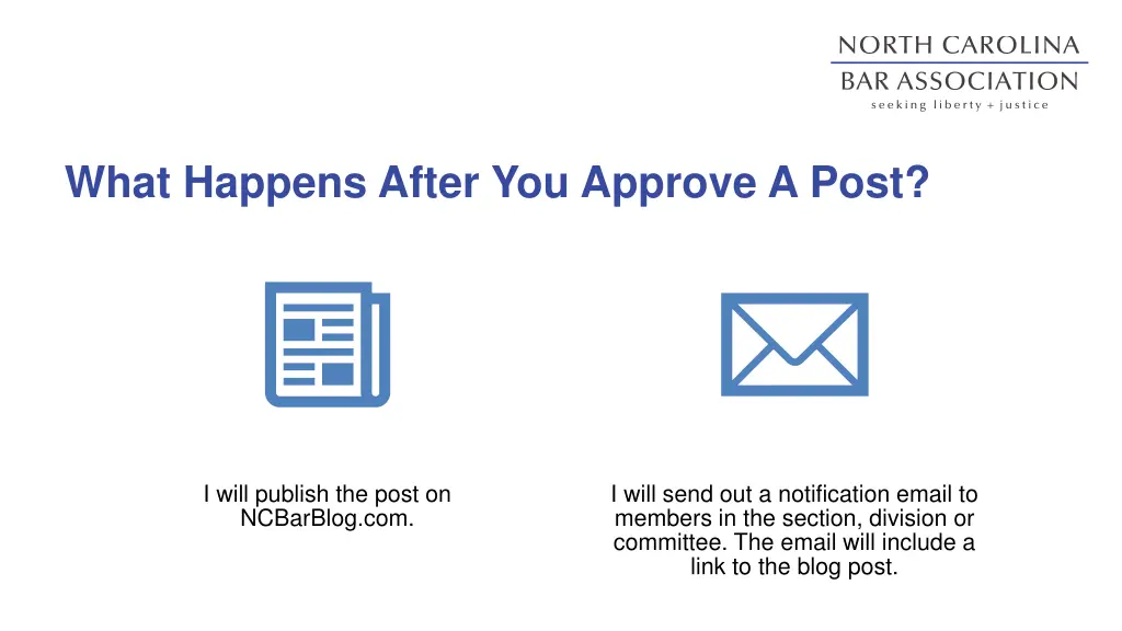 what happens after you approve a post