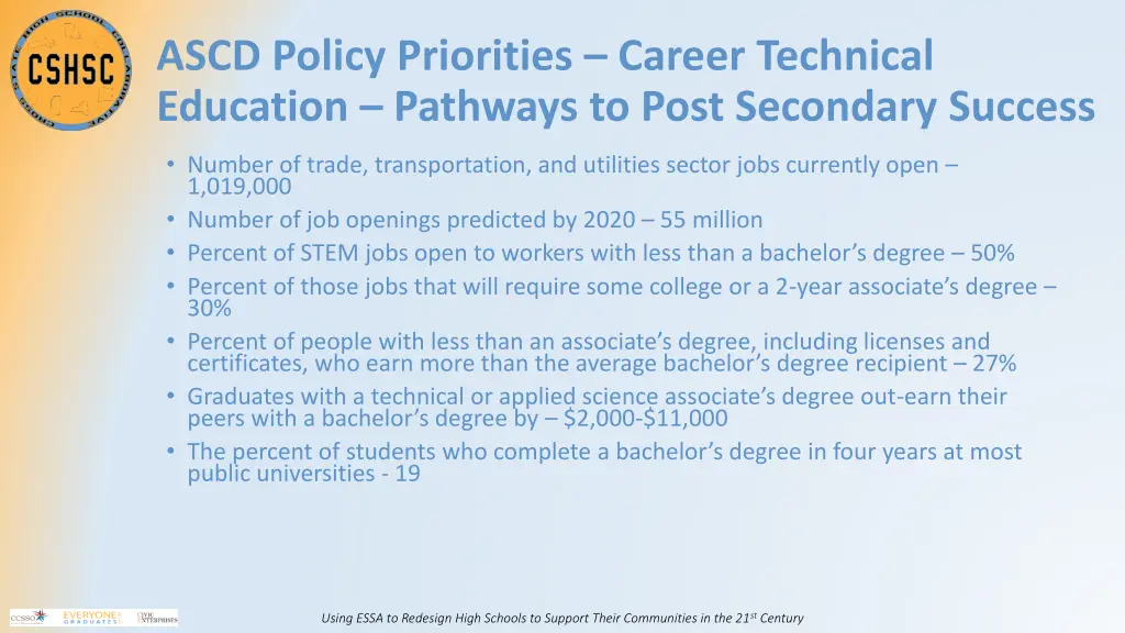 ascd policy priorities career technical education 1