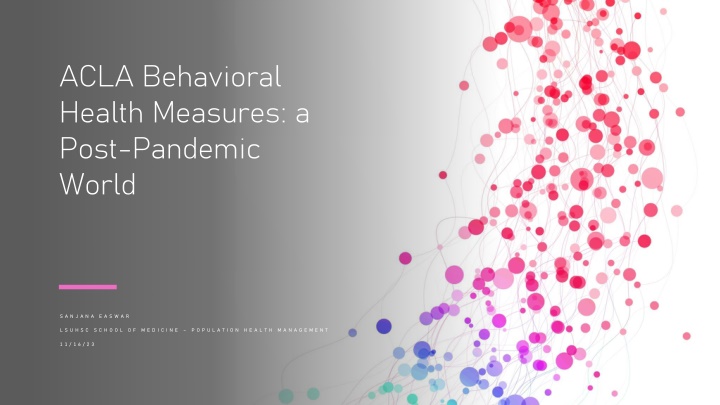 acla behavioral health measures a post pandemic