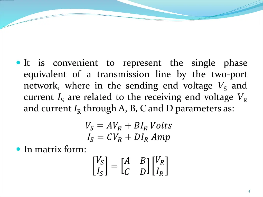it is convenient to represent the single phase