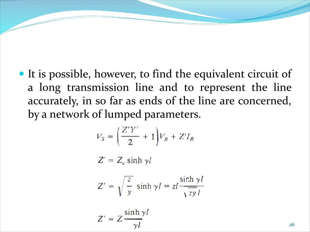 it is possible however to find the equivalent