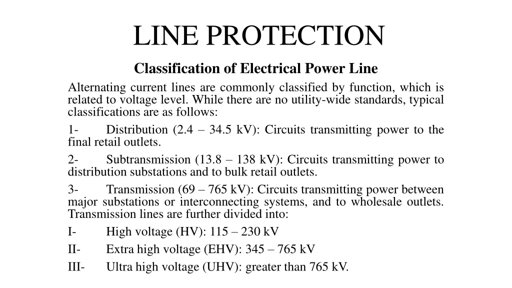 line protection 1