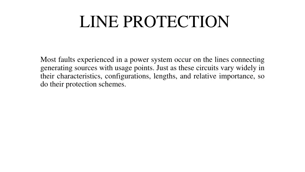 line protection