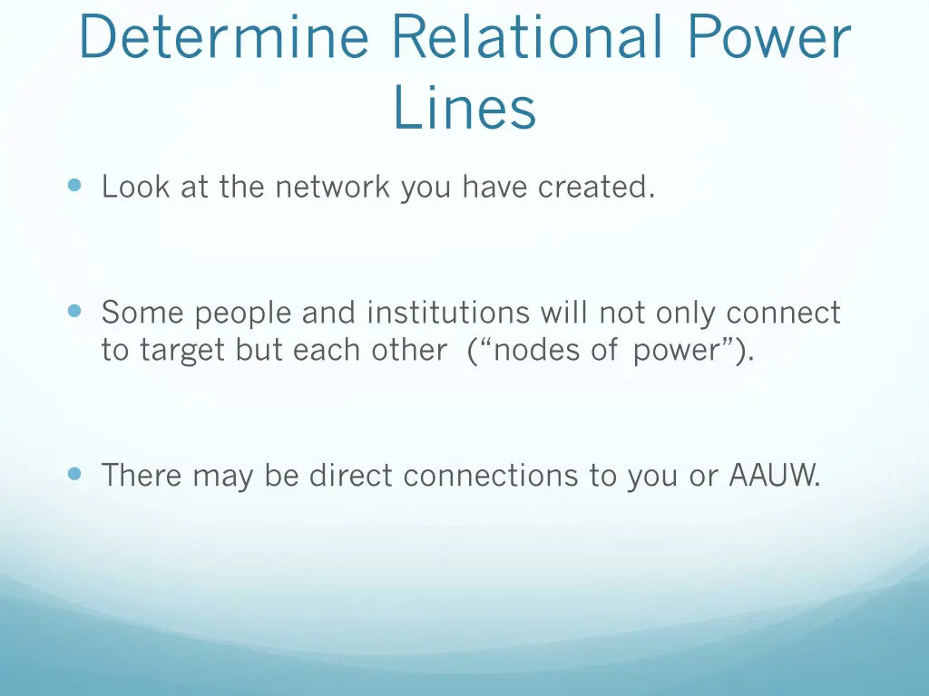 determine relational power lines