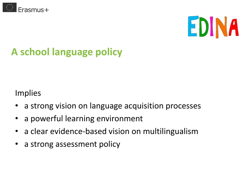 a school language policy