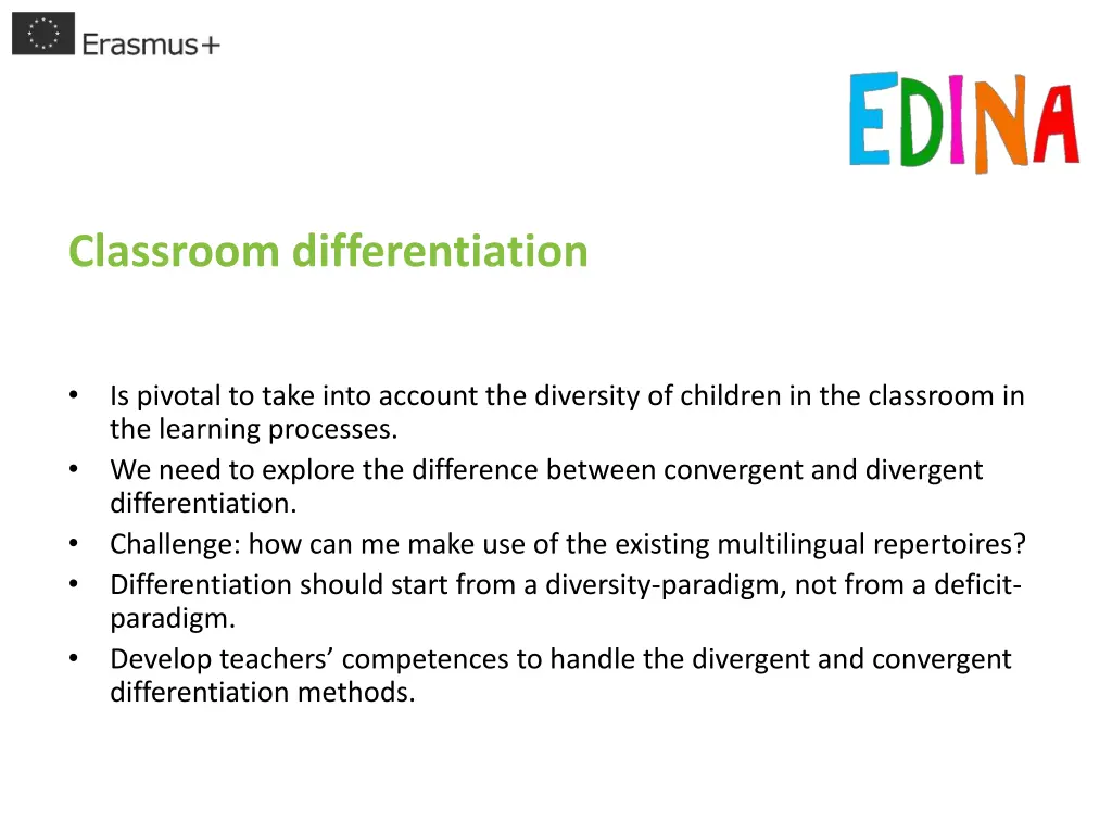 classroom differentiation