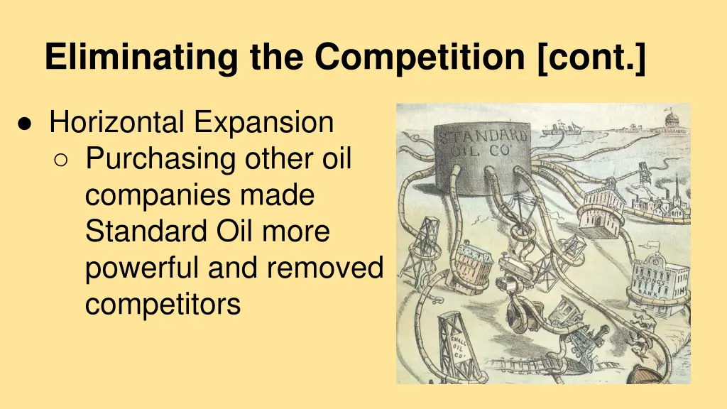 eliminating the competition cont