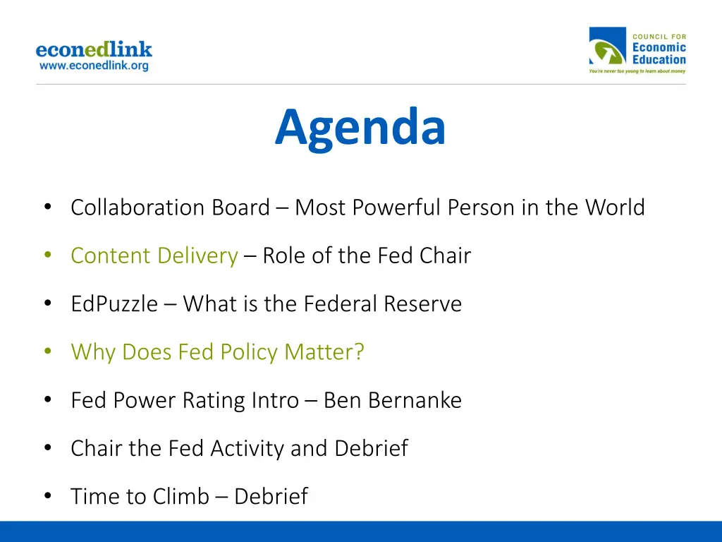 agenda