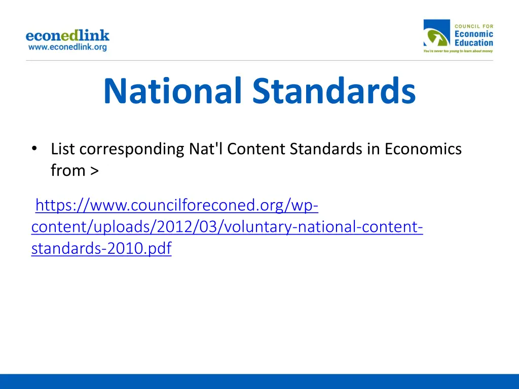 national standards