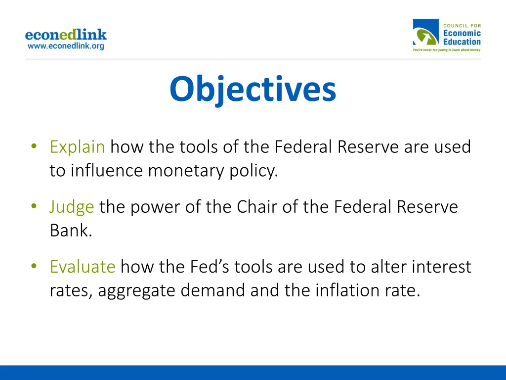 objectives