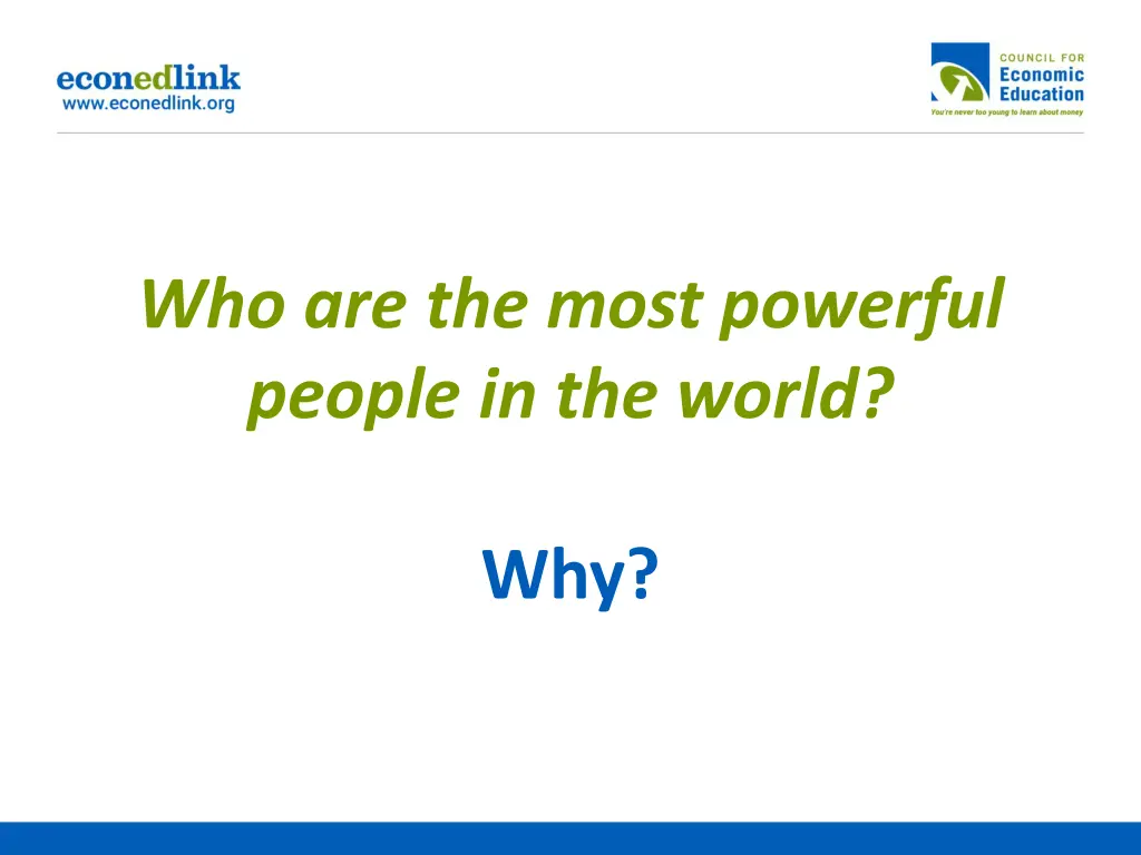 who are the most powerful people in the world