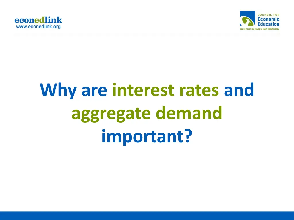 why are interest rates and aggregate demand