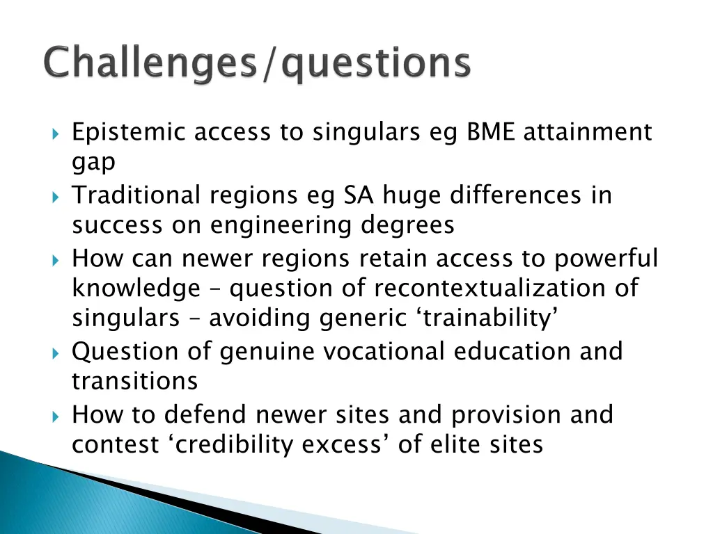 epistemic access to singulars eg bme attainment