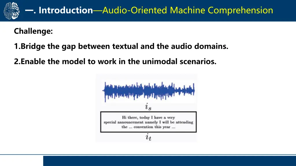introduction audio oriented machine comprehension 1