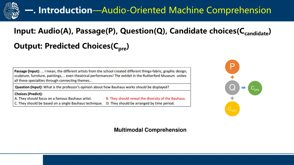 introduction audio oriented machine comprehension