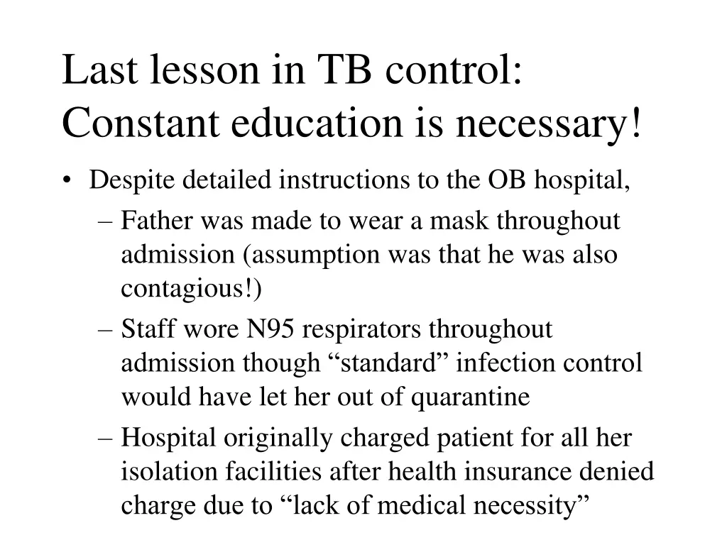 last lesson in tb control constant education