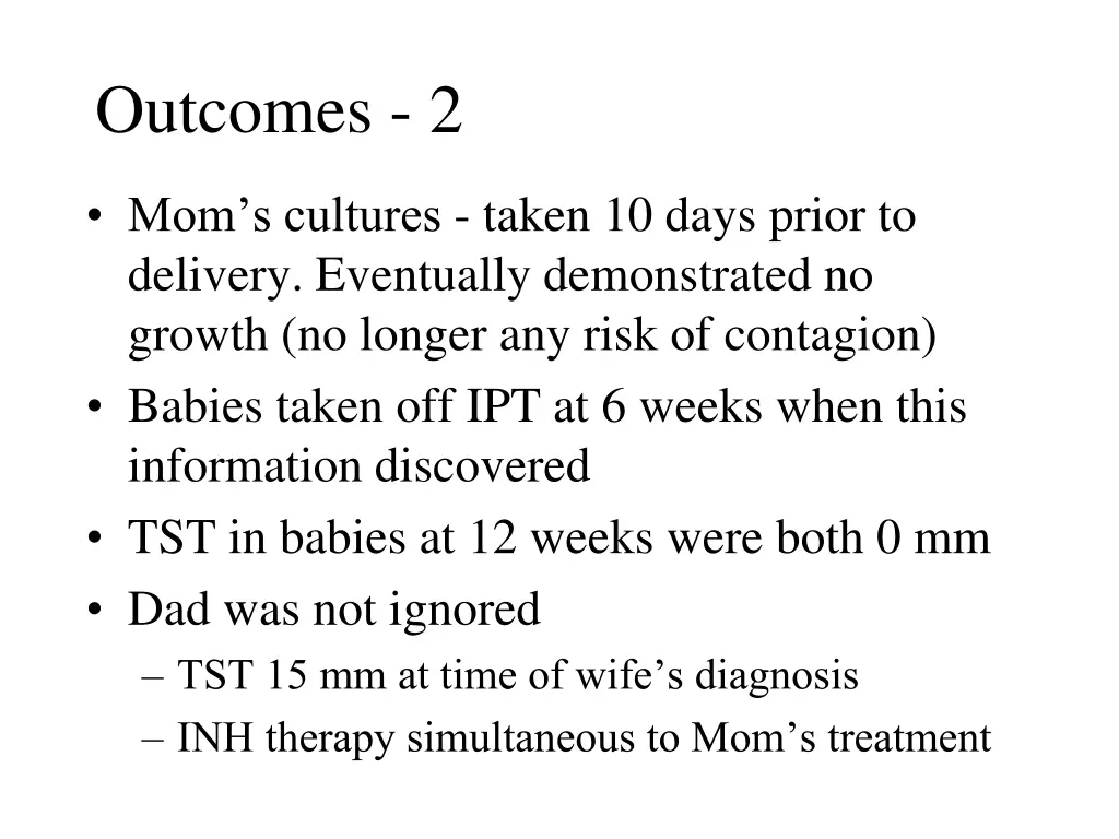 outcomes 2