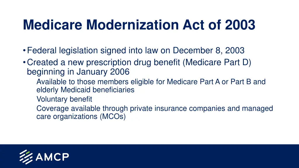 medicare modernization act of 2003