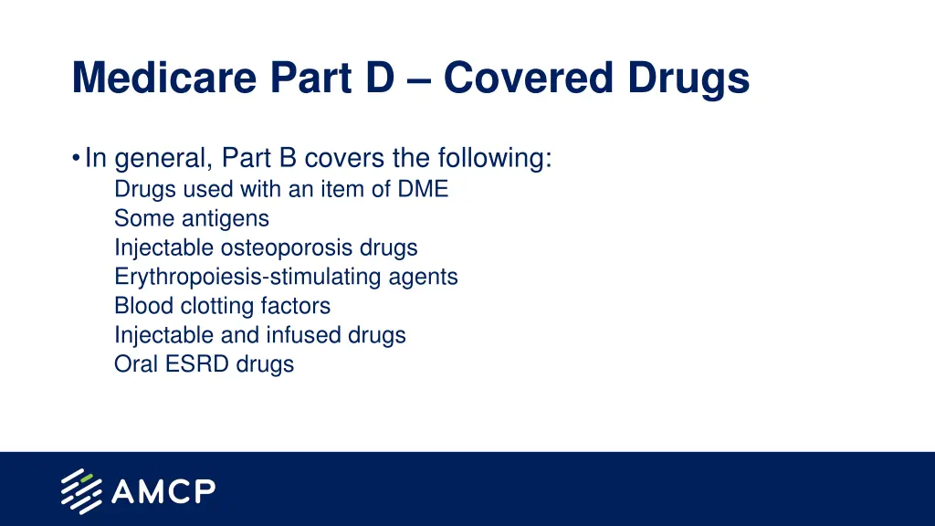 medicare part d covered drugs