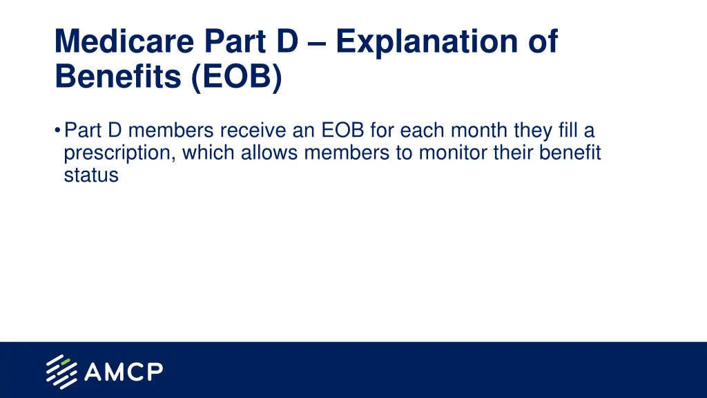 medicare part d explanation of benefits eob