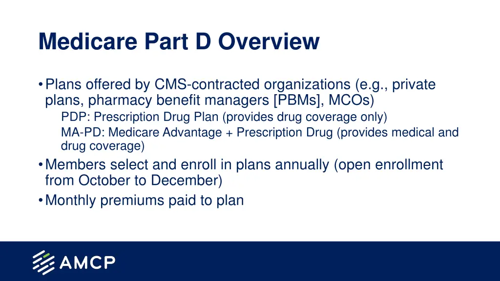 medicare part d overview