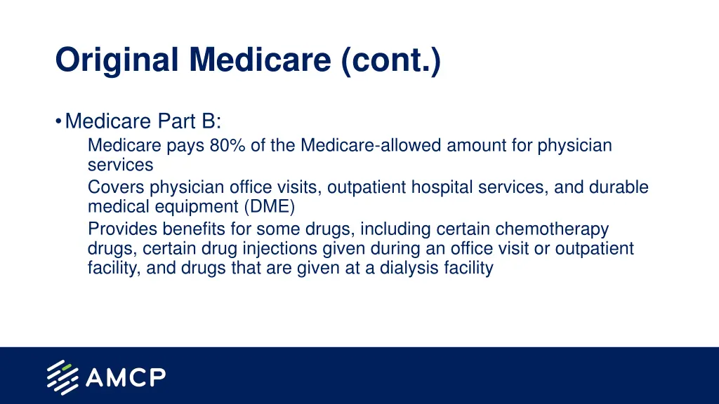 original medicare cont