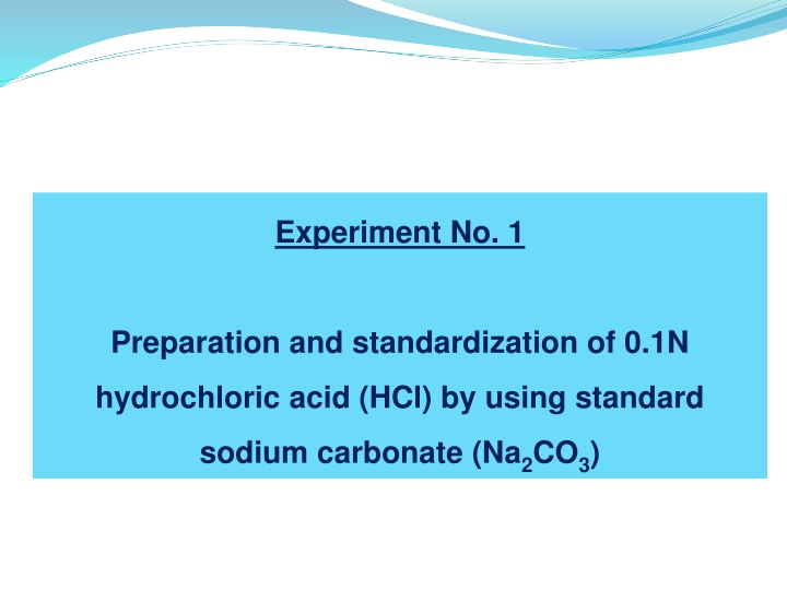 experiment no 1