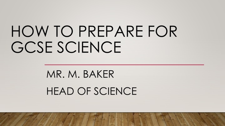 how to prepare for gcse science