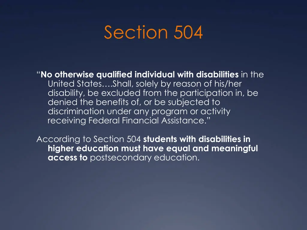 section 504
