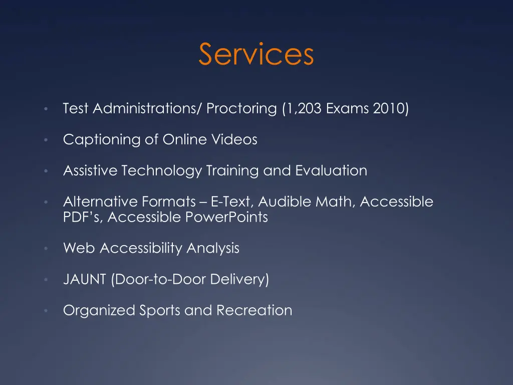 services