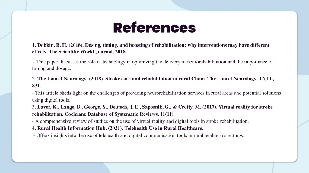 references