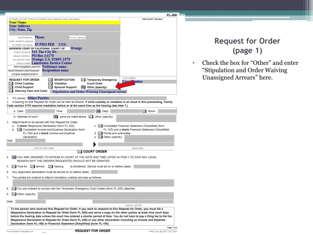 request for order page 1 6