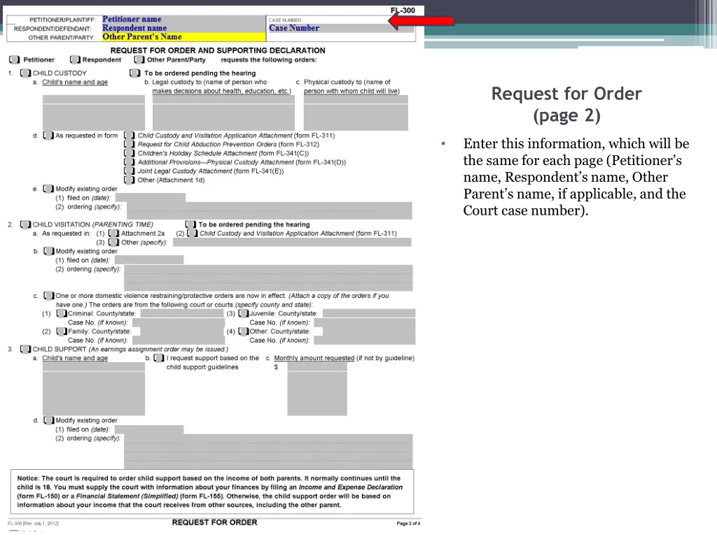 request for order page 2