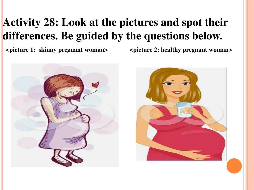 activity 28 look at the pictures and spot their