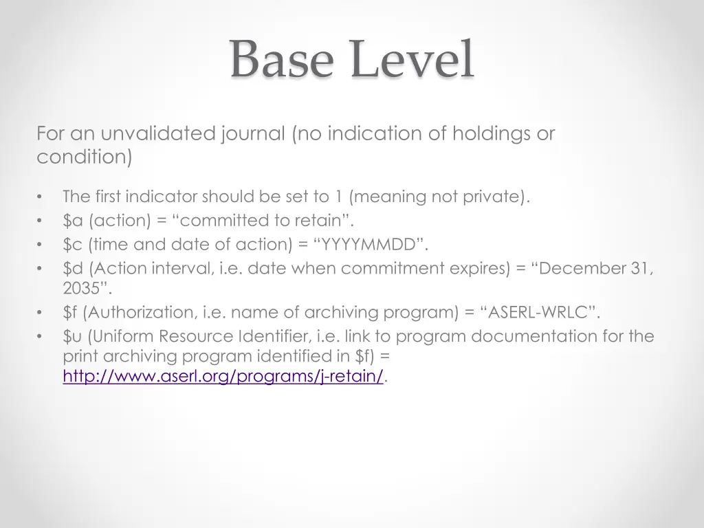 base level