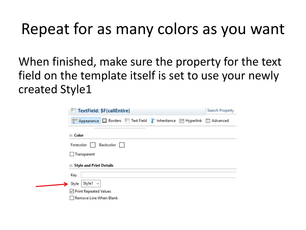 repeat for as many colors as you want