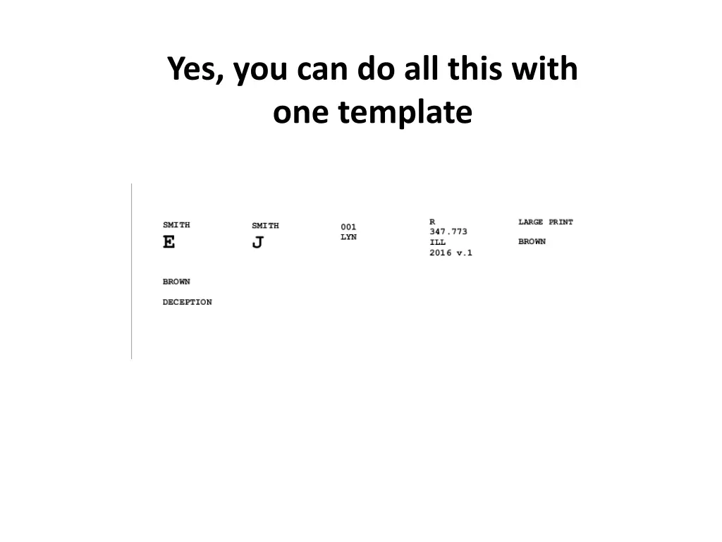 yes you can do all this with one template