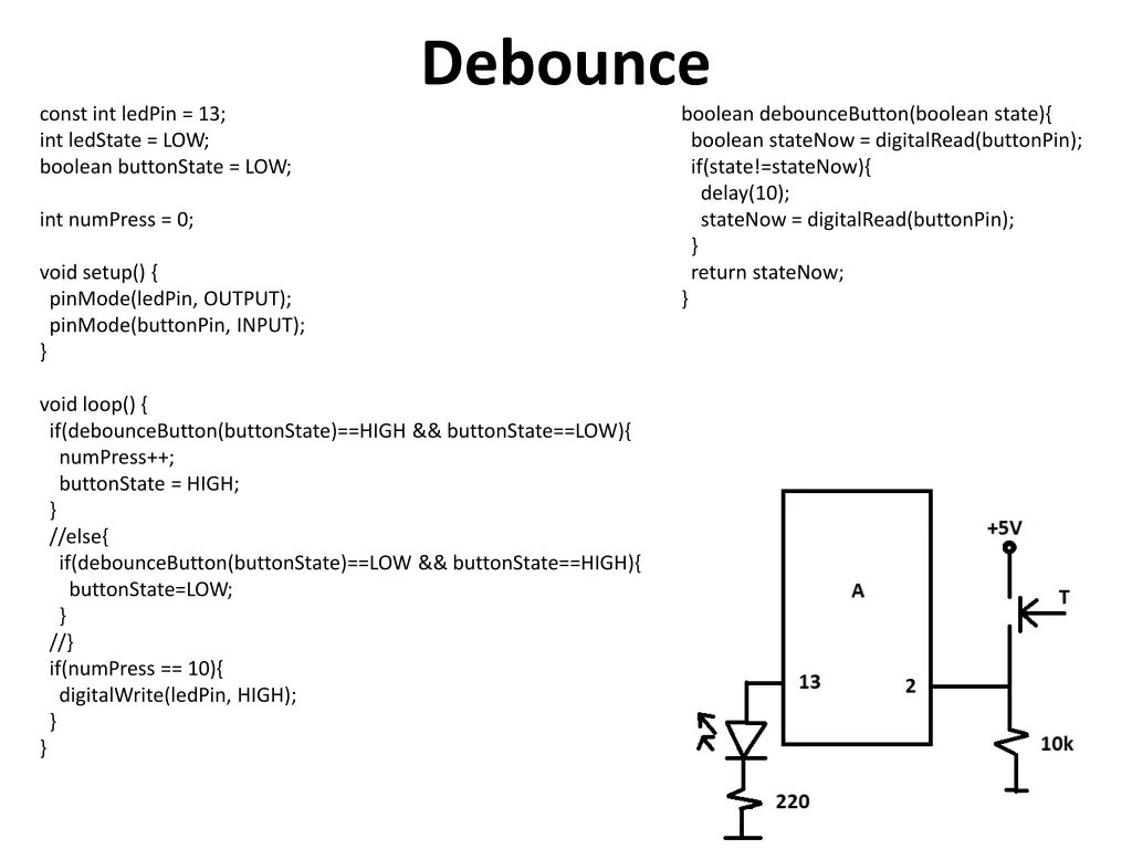 debounce