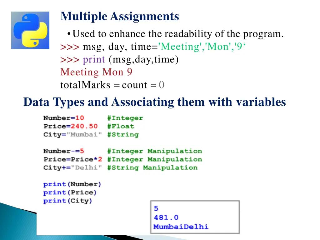 multiple assignments used to enhance