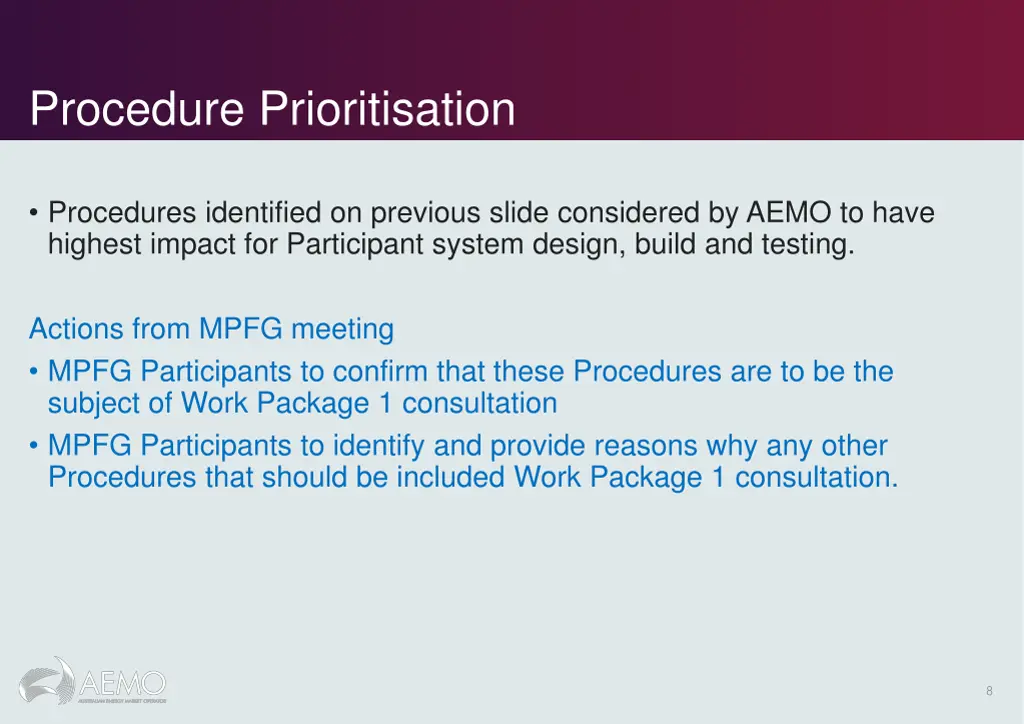 procedure prioritisation 2
