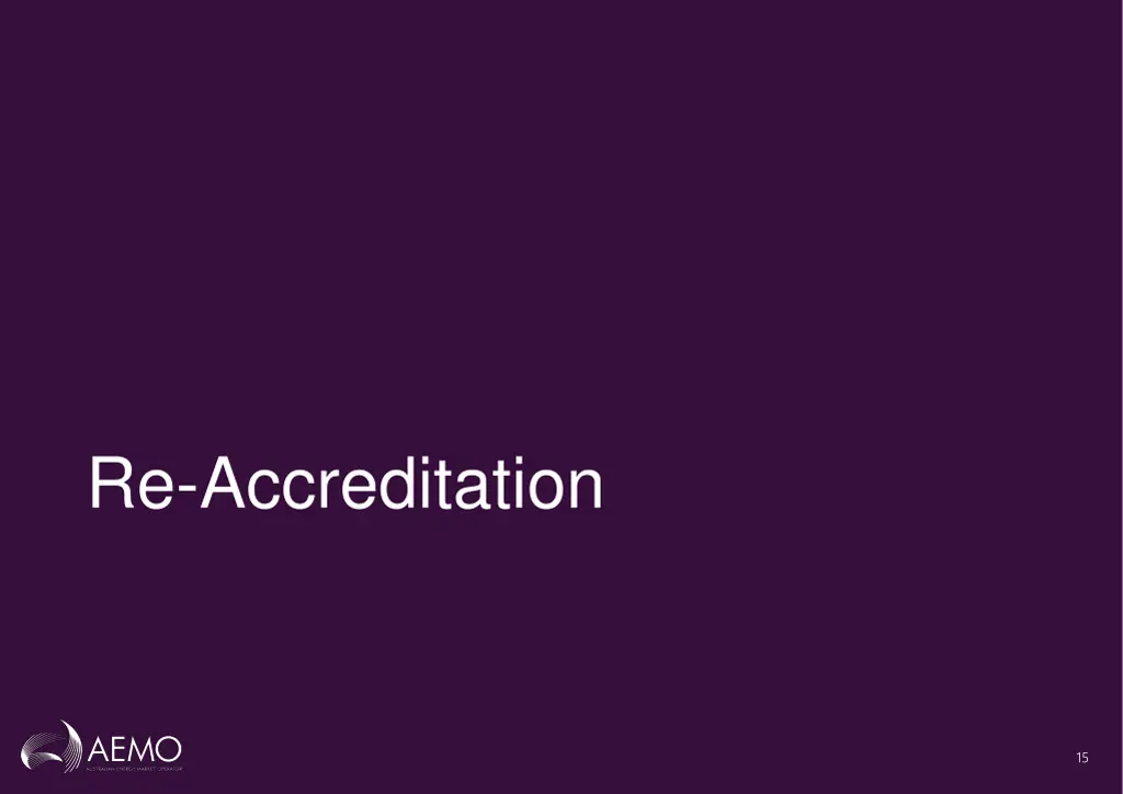 re accreditation