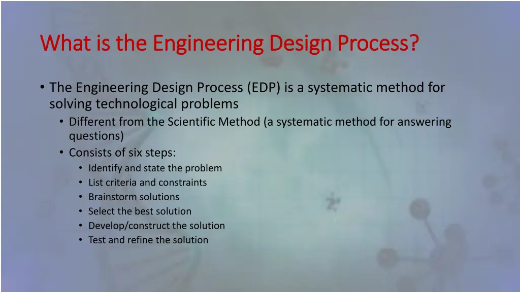 what is the engineering design process what