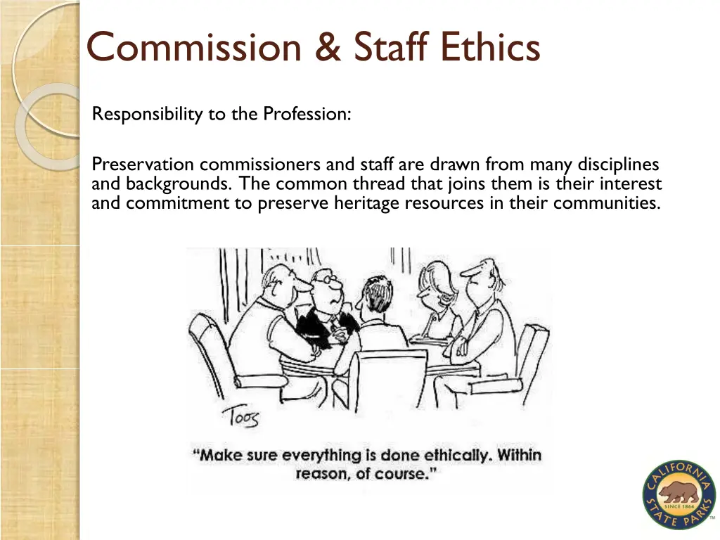 commission staff ethics 1
