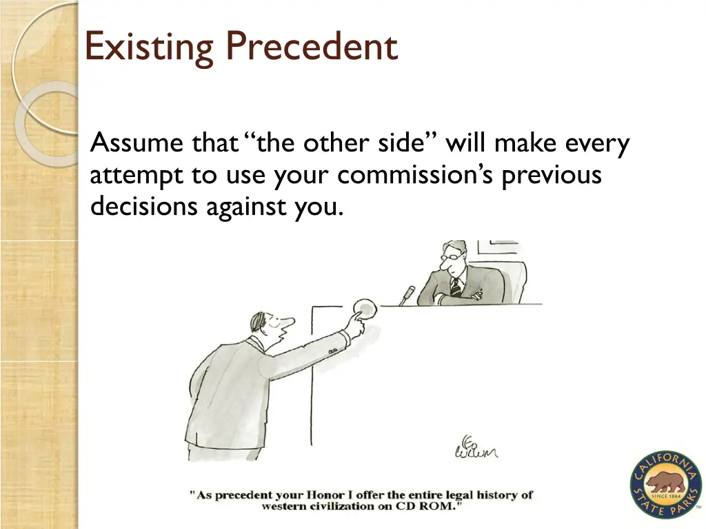 existing precedent