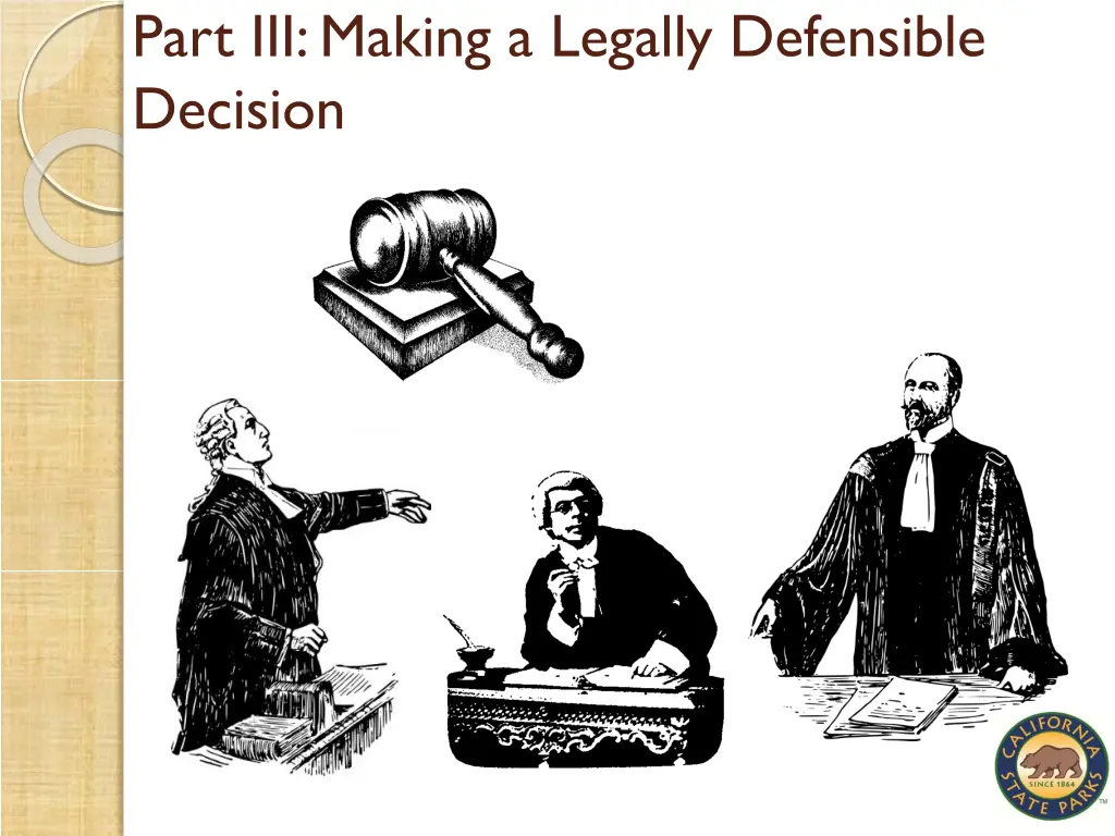part iii making a legally defensible decision