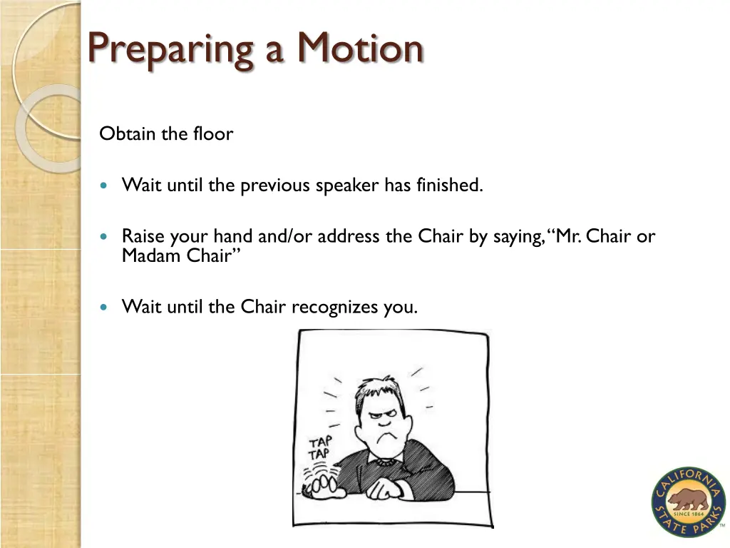 preparing a motion