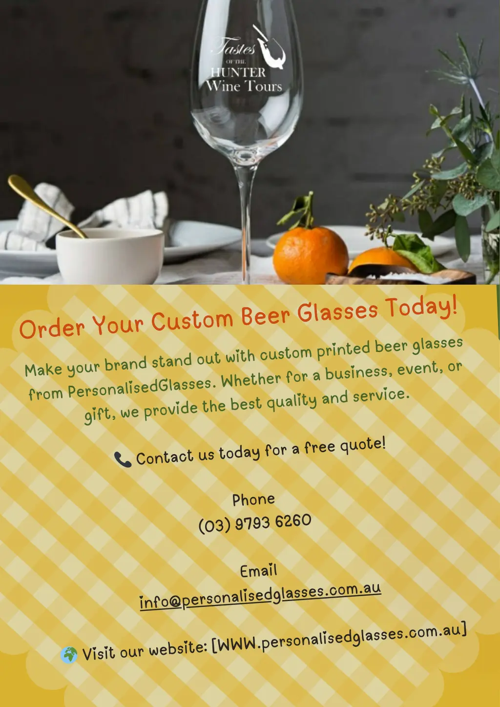 order your custom beer glasses today