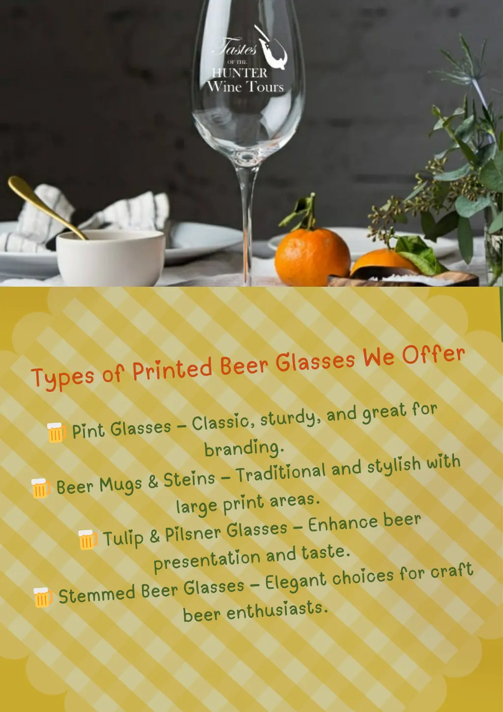 types of printed beer glasses we offer