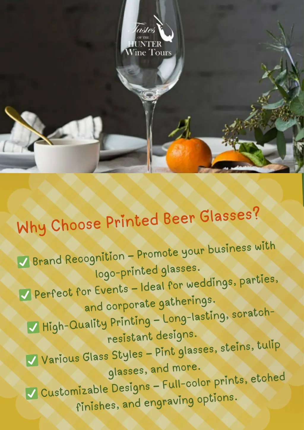 why choose printed beer glasses