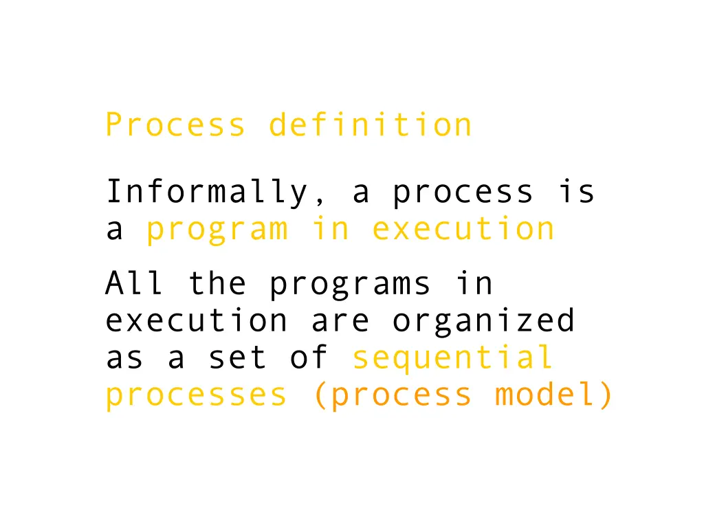 process definition
